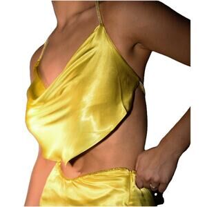 Diamante Rope Cowl Neck Top